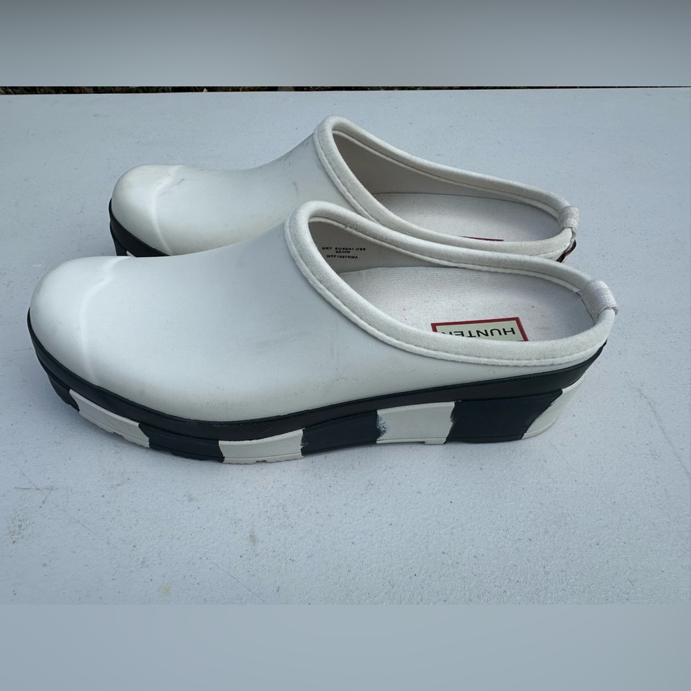 Hunter PLAY Stripe Clogs size US 9